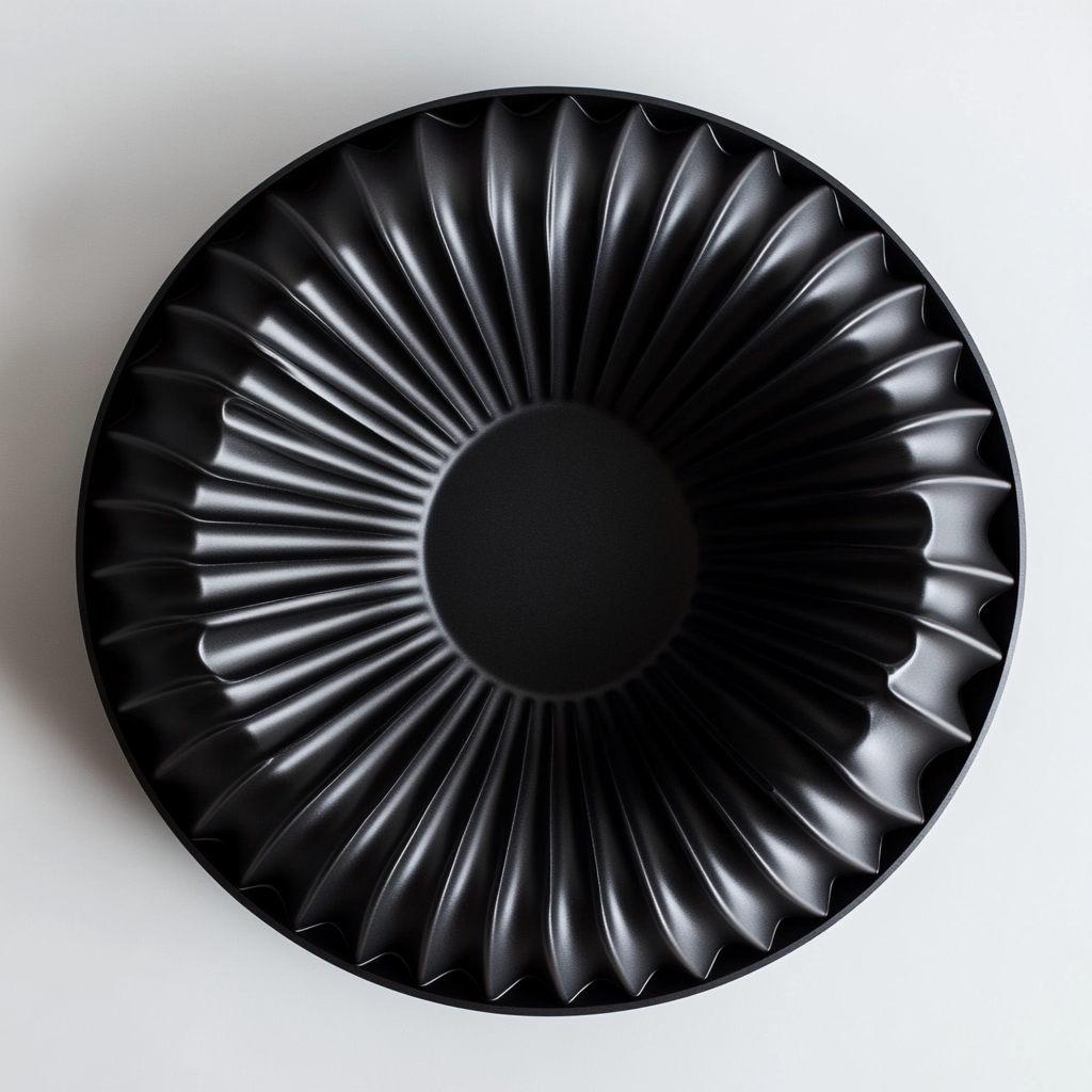 Padva Bundt Cake Pan - Industrial Grade Carbon Steel - Professional Grade Non-Stick - Heavy Duty Structural Fluting - Matte Black