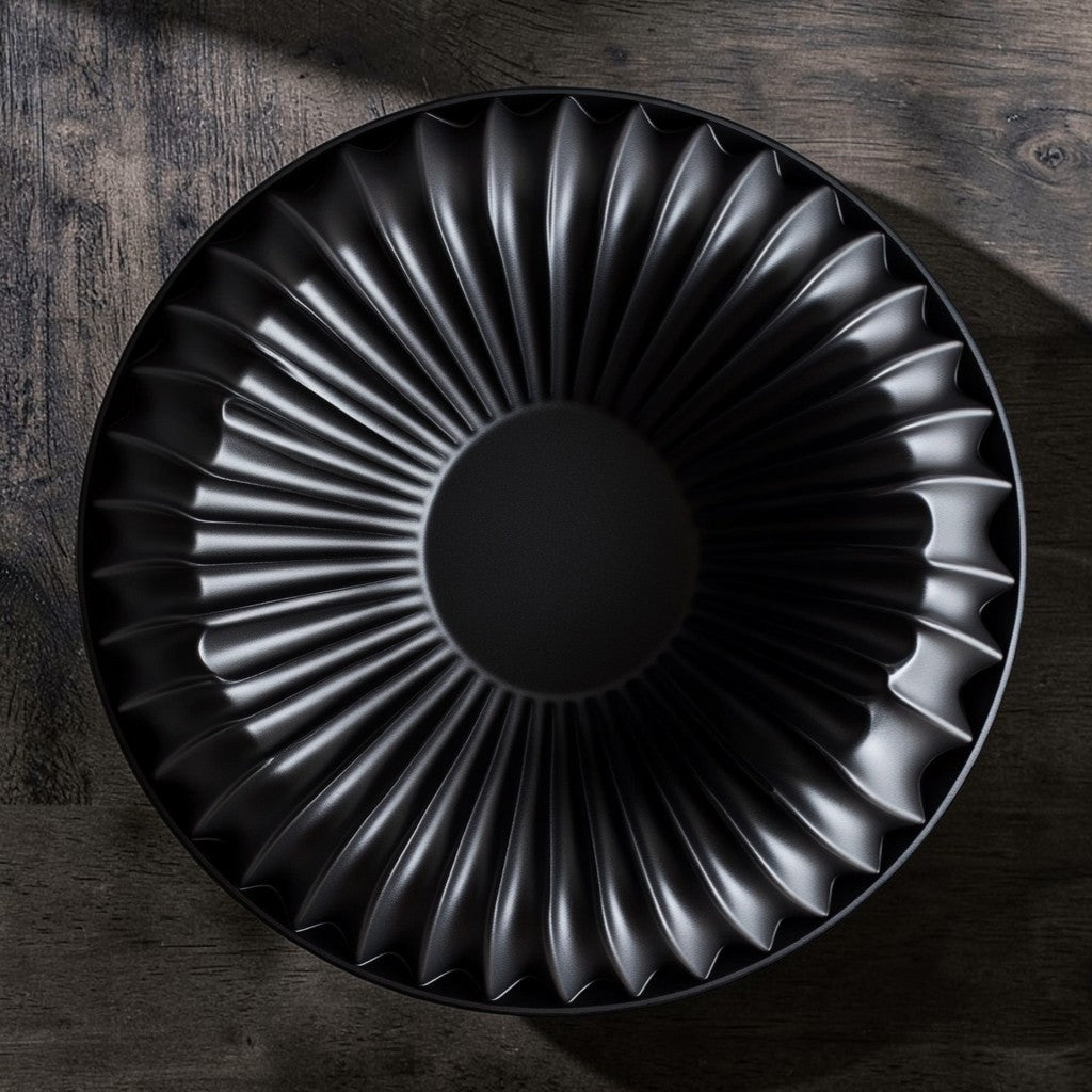 Padva Bundt Cake Pan - Industrial Grade Carbon Steel - Professional Grade Non-Stick - Heavy Duty Structural Fluting - Matte Black